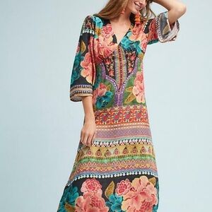 Floral Multicolor Maxi Dress